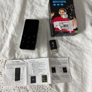 Black MP3 Player with USB Adapter